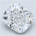 Natural Diamond 2.72 Carats, Cushion with  Cut, E Color, VS2 Clarity and Certified by GIA