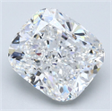 Natural Diamond 2.72 Carats, Cushion with  Cut, E Color, VS2 Clarity and Certified by GIA