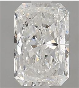 Picture of Natural Diamond 1.01 Carats, Radiant with  Cut, F Color, SI2 Clarity and Certified by IGI