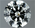 Natural Diamond 0.90 Carats, Round with Excellent Cut, K Color, VS2 Clarity and Certified by IGI
