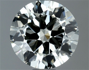 Picture of Natural Diamond 0.90 Carats, Round with Excellent Cut, K Color, VS2 Clarity and Certified by IGI