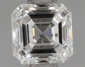 Foto Diamante Natural 0.58 quilates, Asscher , Color F, claridad SI2 y certificado IGI de