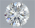 Natural Diamond 0.42 Carats, Round with Excellent Cut, H Color, VVS2 Clarity and Certified by GIA