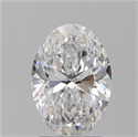 Natural Diamond 2.20 Carats, Oval with  Cut, D Color, SI1 Clarity and Certified by GIA