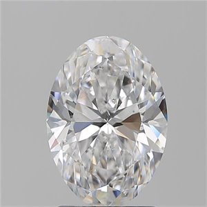 Picture of Natural Diamond 2.20 Carats, Oval with  Cut, D Color, SI1 Clarity and Certified by GIA