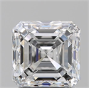 Natural Diamond 1.50 Carats, Asscher with  Cut, E Color, VS2 Clarity and Certified by GIA