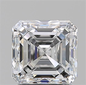 Picture of Natural Diamond 1.50 Carats, Asscher with  Cut, E Color, VS2 Clarity and Certified by GIA