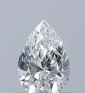 Picture of Natural Diamond 0.50 Carats, Pear with  Cut, E Color, SI1 Clarity and Certified by GIA