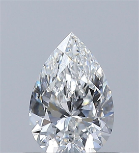 Picture of Natural Diamond 0.50 Carats, Pear with  Cut, E Color, SI1 Clarity and Certified by GIA