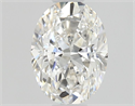 Natural Diamond 0.50 Carats, Oval with  Cut, G Color, VVS2 Clarity and Certified by GIA