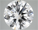 Lab Grown Diamond 6.07 Carats, Round with Excellent Cut, E Color, VVS2 Clarity and Certified by IGI