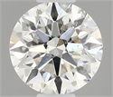 Natural Diamond 0.42 Carats, Round with Excellent Cut, H Color, SI1 Clarity and Certified by IGI