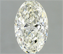 Natural Diamond 0.52 Carats, Oval with  Cut, J Color, VS2 Clarity and Certified by IGI
