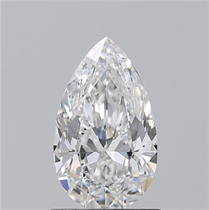 Picture of Natural Diamond 1.01 Carats, Pear with  Cut, F Color, SI2 Clarity and Certified by GIA