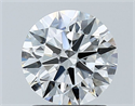 Diamante Natural 1.32 quilates, Redondo , Color F, claridad VVS1 y certificado GIA