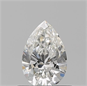 Natural Diamond 0.50 Carats, Pear with  Cut, G Color, VVS1 Clarity and Certified by GIA