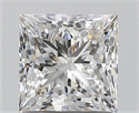 Natural Diamond 1.22 Carats, Princess with  Cut, G Color, SI1 Clarity and Certified by GIA