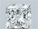 Natural Diamond 1.02 Carats, Princess with  Cut, G Color, VS2 Clarity and Certified by GIA