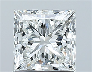 Picture of Natural Diamond 1.02 Carats, Princess with  Cut, G Color, VS2 Clarity and Certified by GIA