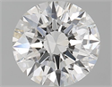 Natural Diamond 0.70 Carats, Round with Excellent Cut, G Color, I1 Clarity and Certified by GIA