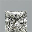 Diamante Natural 0.50 quilates, Princesa , Color K, claridad VVS1 y certificado GIA
