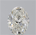 Natural Diamond 1.51 Carats, Oval with  Cut, I Color, SI2 Clarity and Certified by GIA