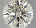 Natural Diamond 0.40 Carats, Round with Excellent Cut, J Color, VVS1 Clarity and Certified by IGI