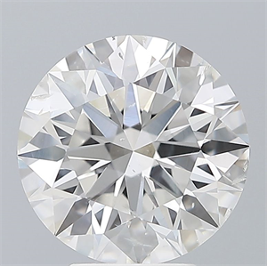 Picture of Natural Diamond 4.02 Carats, Round with Excellent Cut, F Color, SI2 Clarity and Certified by GIA