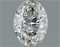 Natural Diamond 0.50 Carats, Oval with  Cut, I Color, VS1 Clarity and Certified by IGI