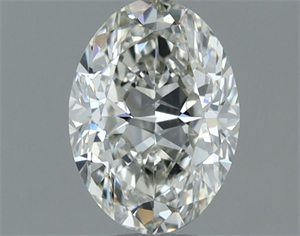 Picture of Natural Diamond 0.50 Carats, Oval with  Cut, I Color, VS1 Clarity and Certified by IGI