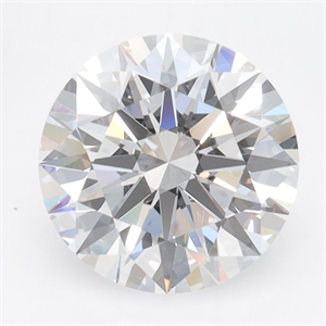 Picture of Lab Grown Diamond 2.25 Carats, Round with Ideal Cut, D Color, IF Clarity and Certified by IGI