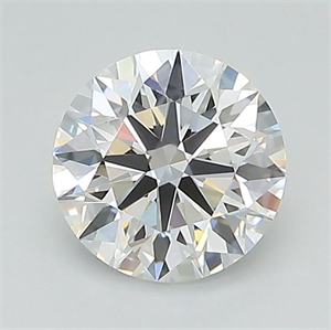 Picture of Lab Grown Diamond 1.09 Carats, Round with Ideal Cut, E Color, IF Clarity and Certified by IGI