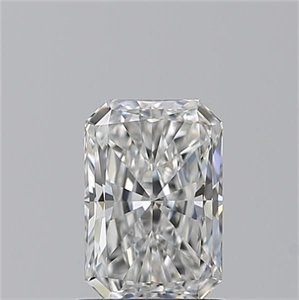 Picture of Natural Diamond 1.21 Carats, Radiant with  Cut, F Color, IF Clarity and Certified by GIA