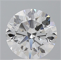 Del inventario de diamantes de laboratorio, 2.07 quilates, Redondo , Color E, claridad VVS2 y certificado IGI