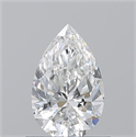 Natural Diamond 0.70 Carats, Pear with  Cut, G Color, VS1 Clarity and Certified by GIA