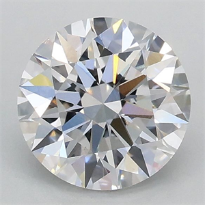 Picture of Lab Grown Diamond 1.05 Carats, Round with Ideal Cut, D Color, VVS2 Clarity and Certified by IGI