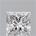 Natural Diamond 0.70 Carats, Princess with  Cut, E Color, VS1 Clarity and Certified by GIA
