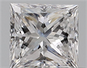 Natural Diamond 0.31 Carats, Princess with  Cut, D Color, VVS2 Clarity and Certified by GIA