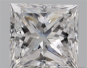 Picture of Natural Diamond 0.31 Carats, Princess with  Cut, D Color, VVS2 Clarity and Certified by GIA
