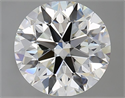 Natural Diamond 2.02 Carats, Round with Excellent Cut, I Color, IF Clarity and Certified by GIA