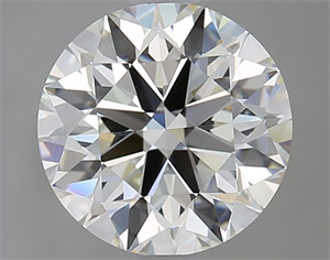 Picture of Natural Diamond 2.02 Carats, Round with Excellent Cut, I Color, IF Clarity and Certified by GIA