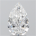 Natural Diamond 1.70 Carats, Pear with  Cut, D Color, SI2 Clarity and Certified by GIA