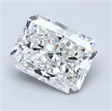 Natural Diamond 2.51 Carats, Radiant with  Cut, F Color, VS2 Clarity and Certified by GIA
