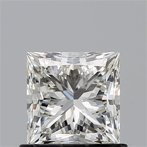 Picture of Natural Diamond 0.90 Carats, Princess with  Cut, I Color, VVS1 Clarity and Certified by GIA