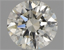 Natural Diamond 0.61 Carats, Round with Excellent Cut, L Color, SI1 Clarity and Certified by GIA