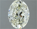 Natural Diamond 1.50 Carats, Oval with  Cut, K Color, VVS1 Clarity and Certified by IGI