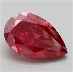 Picture of Lab Grown Diamond 4.85 Carats, Pear with  Cut, Fancy Vivid Pink Color, VS1 Clarity and Certified by IGI