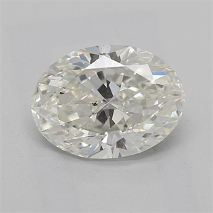 Picture of Natural Diamond 1.35 Carats, Oval with  Cut, J Color, SI1 Clarity and Certified by GIA