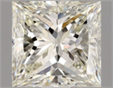 Natural Diamond 1.00 Carats, Princess with  Cut, J Color, VS1 Clarity and Certified by GIA