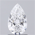 Natural Diamond 1.01 Carats, Pear with  Cut, D Color, I1 Clarity and Certified by GIA